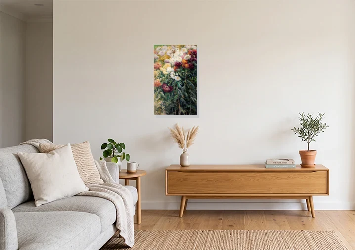 Living Room mockup with artwork