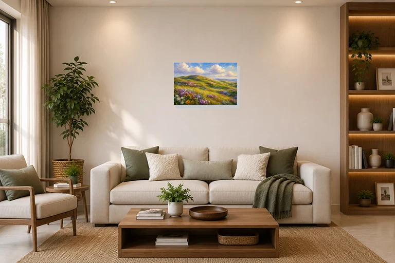 Hotel Lobby mockup with artwork