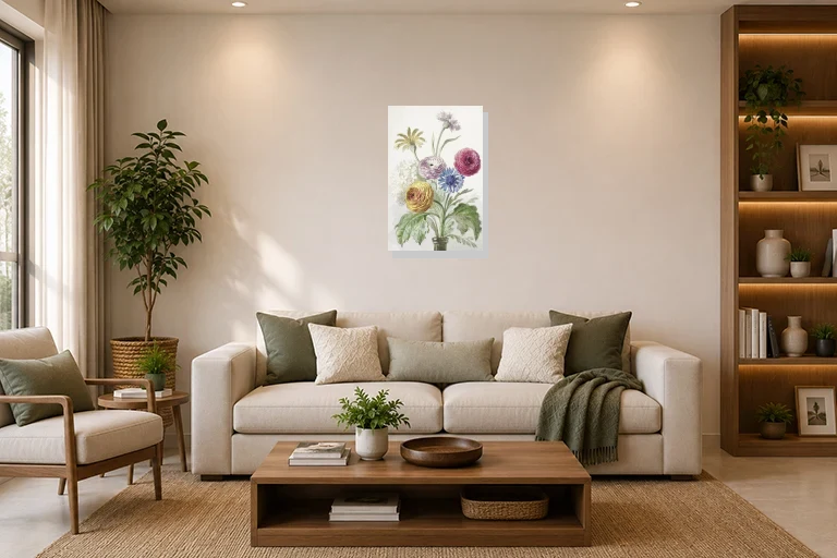 Hotel Lobby mockup with artwork