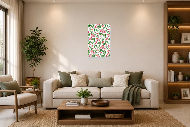 Hotel Lobby mockup with artwork