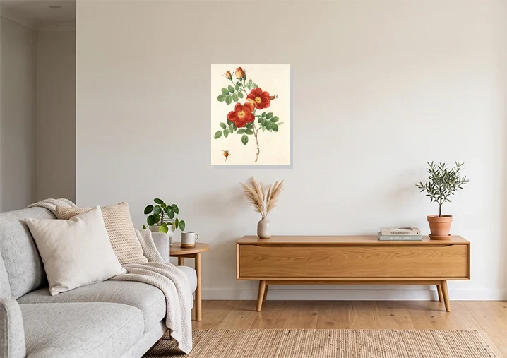 Living Room mockup with artwork