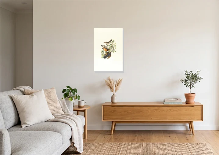 Living Room mockup with artwork