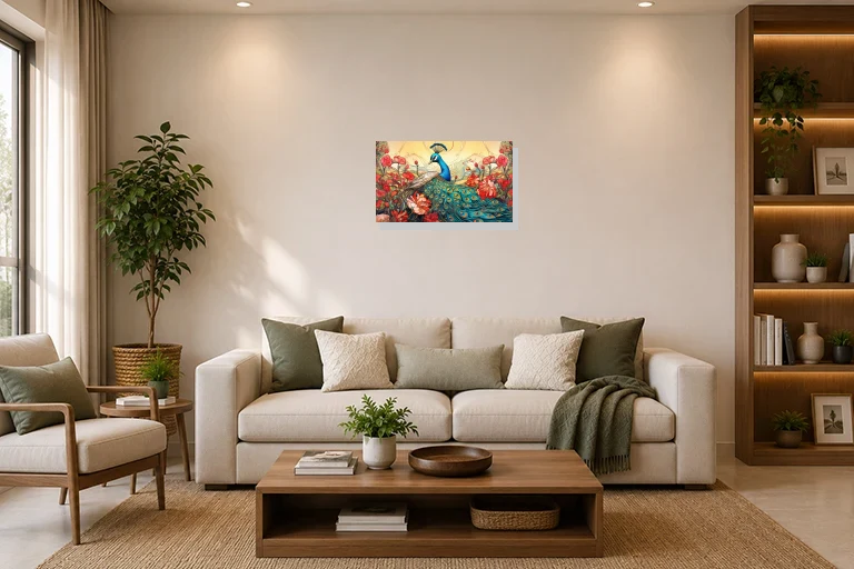 Hotel Lobby mockup with artwork