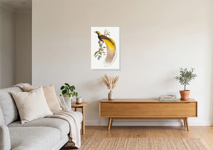 Living Room mockup with artwork