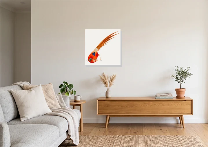 Living Room mockup with artwork