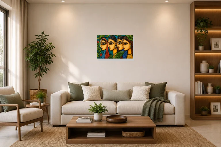 Hotel Lobby mockup with artwork