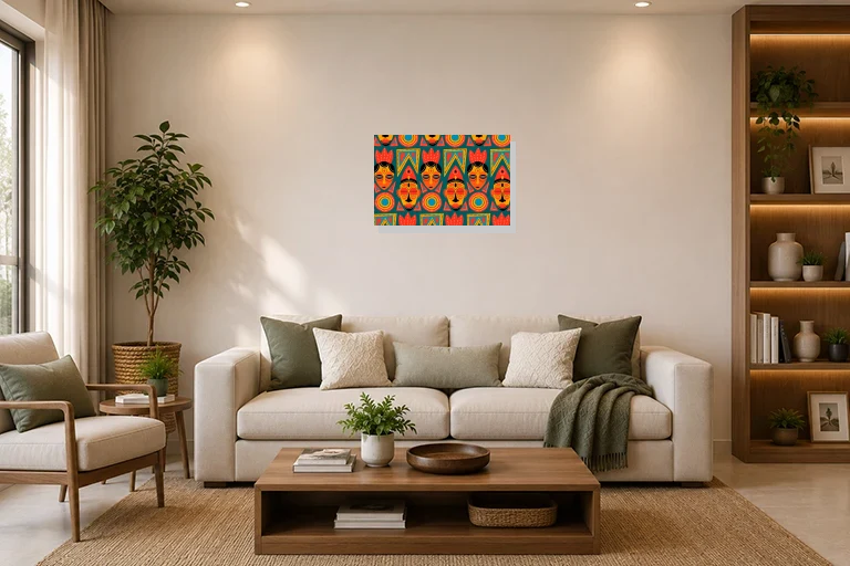Hotel Lobby mockup with artwork