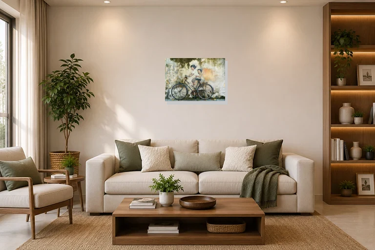Hotel Lobby mockup with artwork