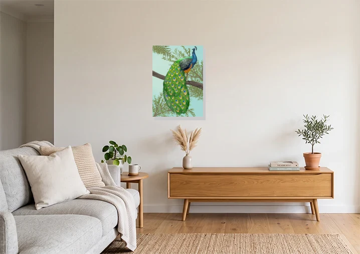 Living Room mockup with artwork
