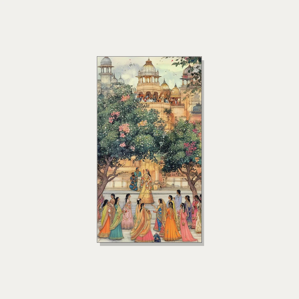 Royal Indian Palace Maidens Canvas Print wall art print | PrintPosters.in