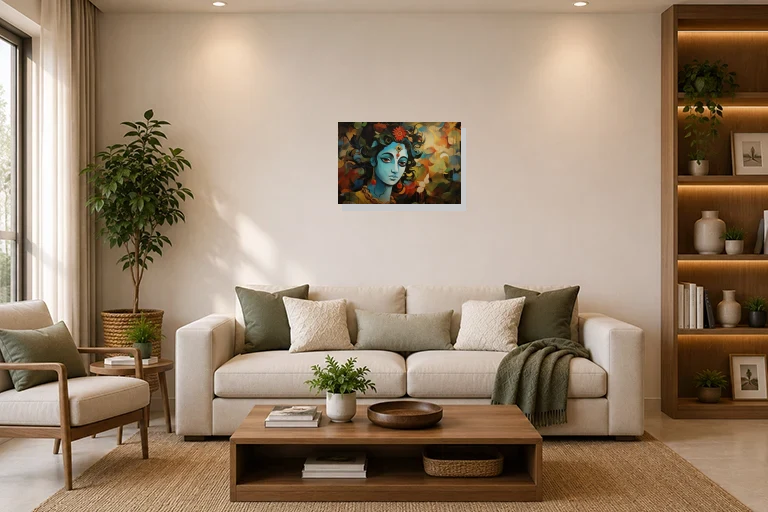 Hotel Lobby mockup with artwork