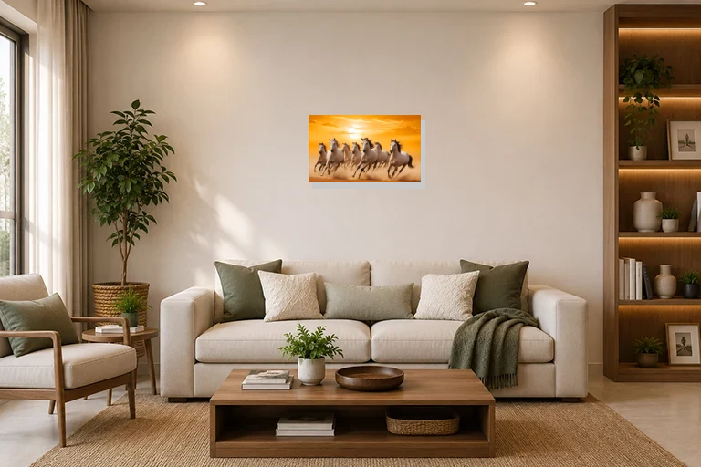 Hotel Lobby mockup with artwork