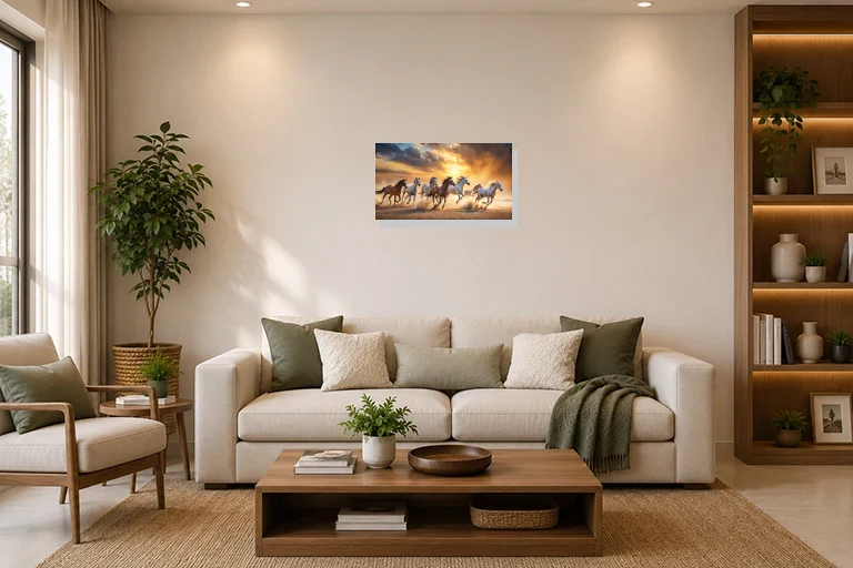 Hotel Lobby mockup with artwork