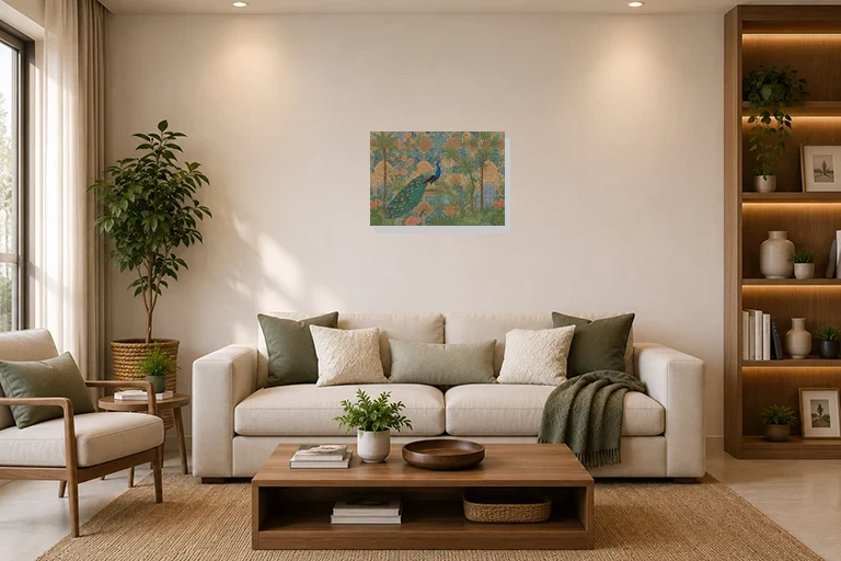 Hotel Lobby mockup with artwork