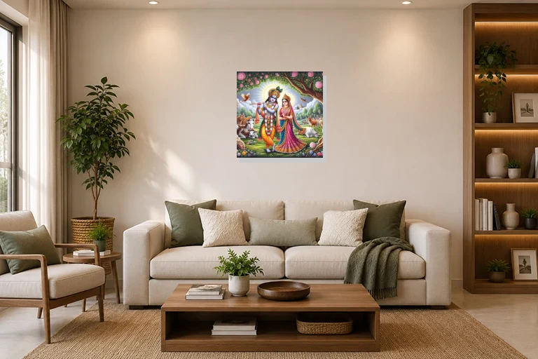 Hotel Lobby mockup with artwork