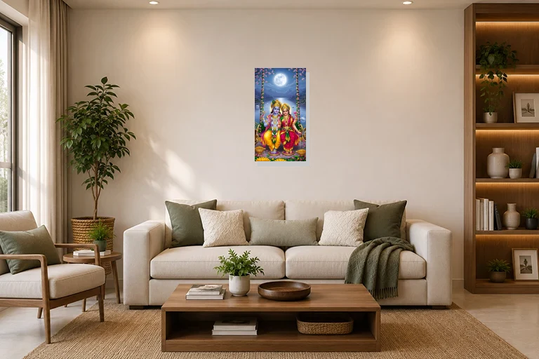 Hotel Lobby mockup with artwork