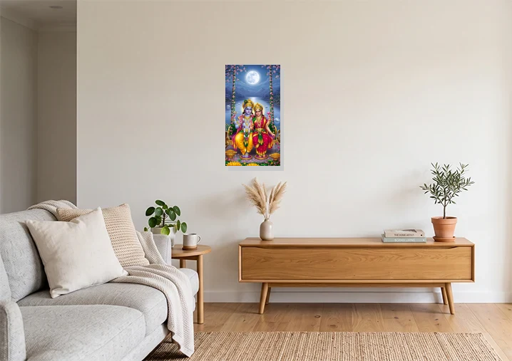 Living Room mockup with artwork