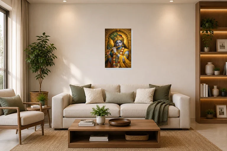 Hotel Lobby mockup with artwork
