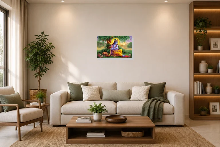 Hotel Lobby mockup with artwork