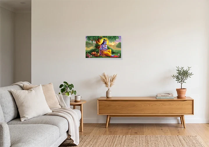 Living Room mockup with artwork