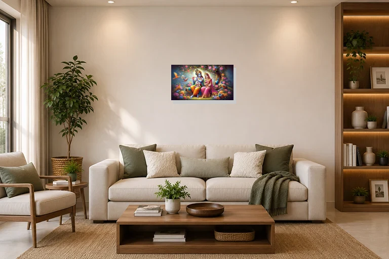 Hotel Lobby mockup with artwork