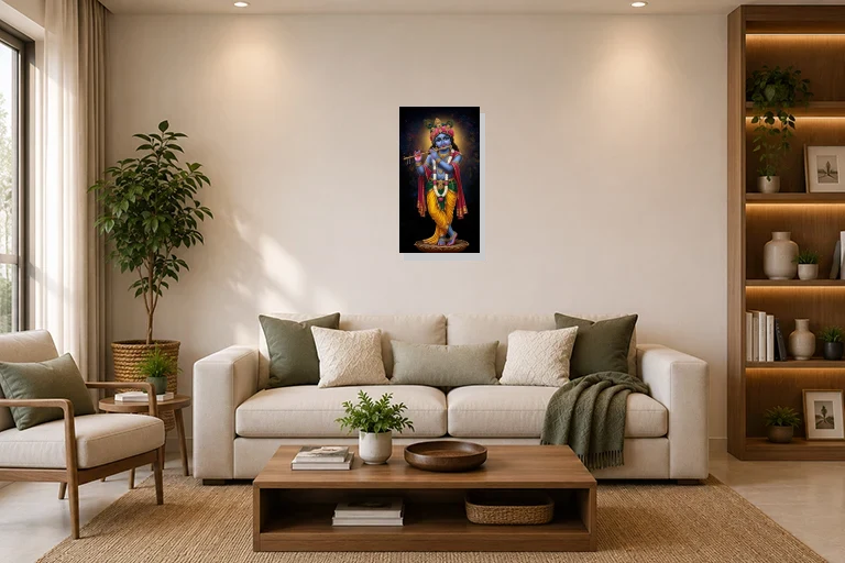 Hotel Lobby mockup with artwork