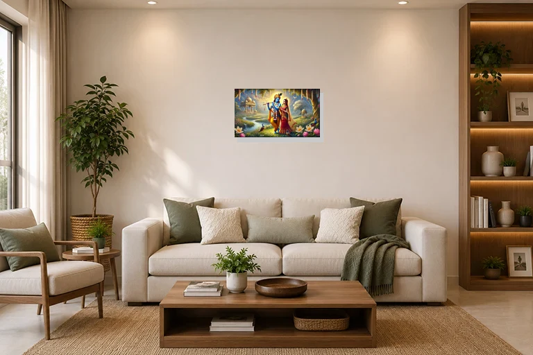 Hotel Lobby mockup with artwork