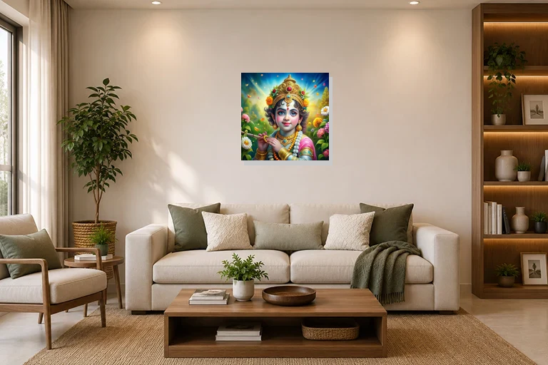 Hotel Lobby mockup with artwork