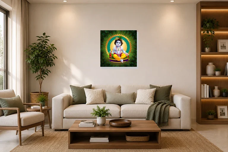 Hotel Lobby mockup with artwork