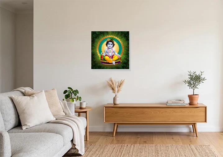 Living Room mockup with artwork