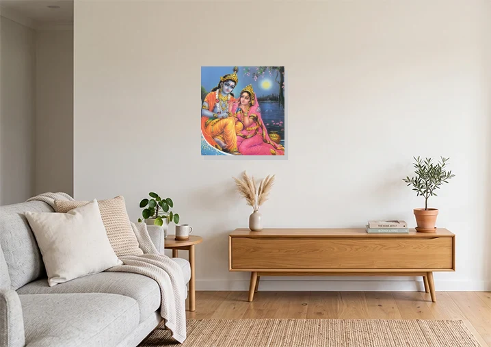 Living Room mockup with artwork