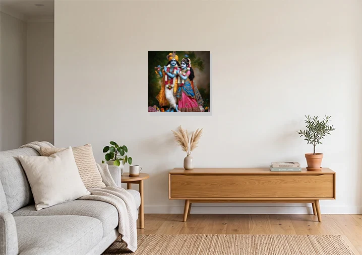 Living Room mockup with artwork