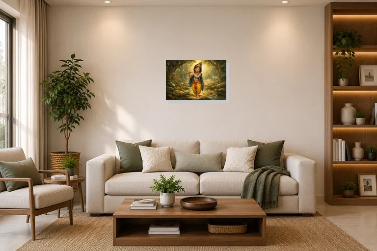 Hotel Lobby mockup with artwork