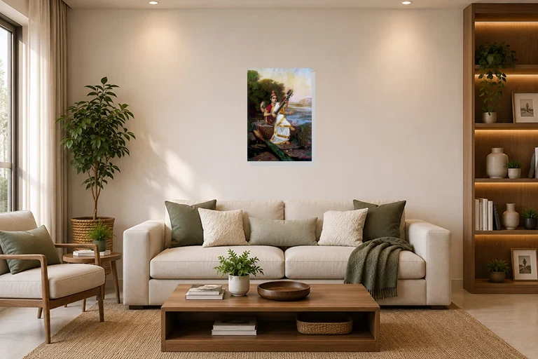 Hotel Lobby with artwork
