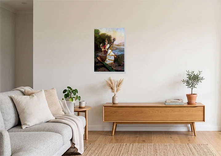 Living Room with artwork