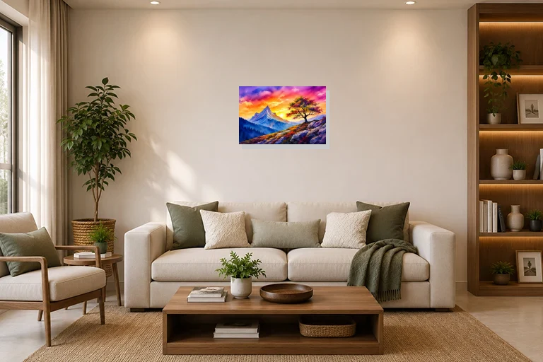 Hotel Lobby mockup with artwork
