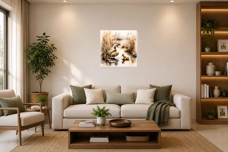 Hotel Lobby mockup with artwork