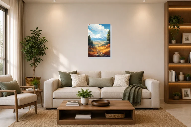 Hotel Lobby mockup with artwork