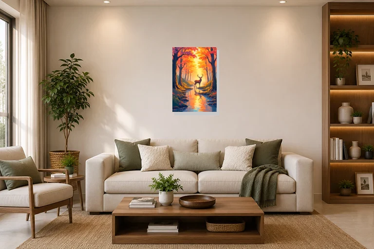 Hotel Lobby mockup with artwork