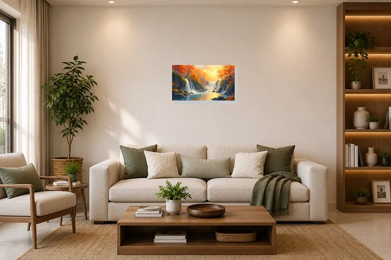 Hotel Lobby mockup with artwork