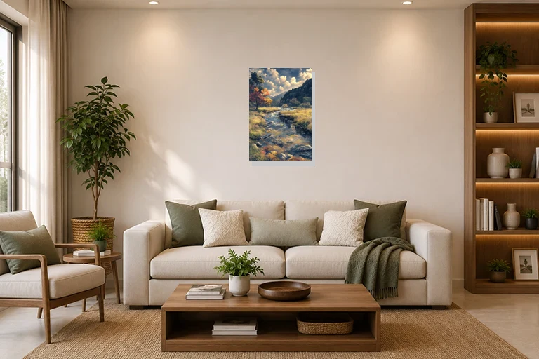Hotel Lobby mockup with artwork