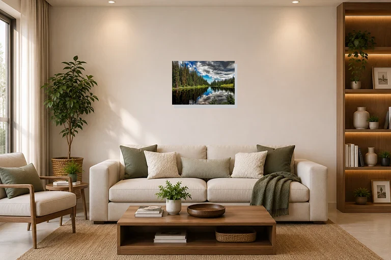 Hotel Lobby mockup with artwork