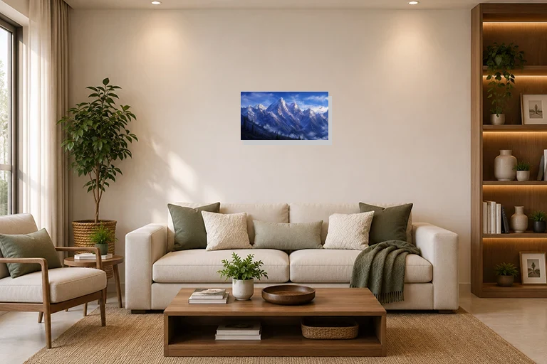 Hotel Lobby mockup with artwork