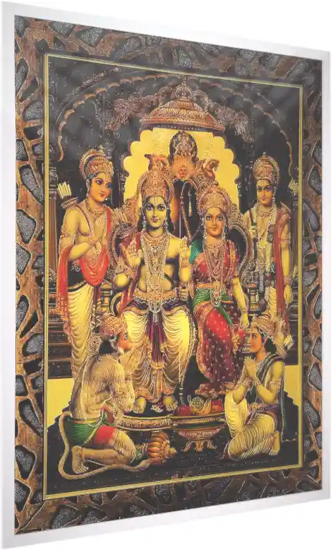 Vibrant Ram Darbar Spiritual Canvas — acrylic preview | PrintPosters.in