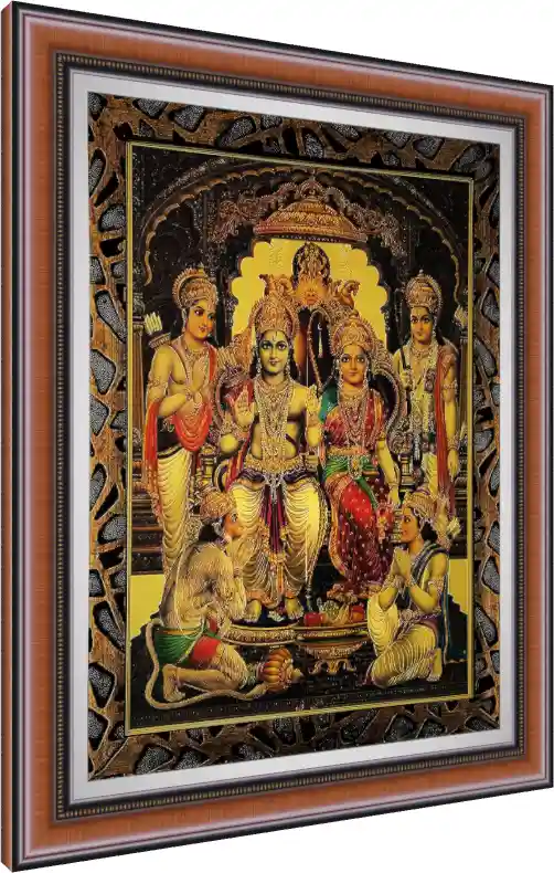 Vibrant Ram Darbar Spiritual Canvas — photo frame preview | PrintPosters.in