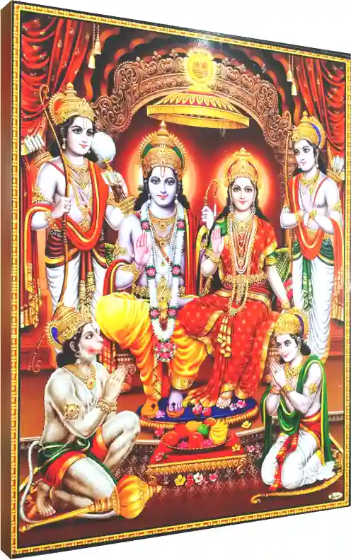 Ornate Ram Darbar Premium Art Print | PrintPosters.in