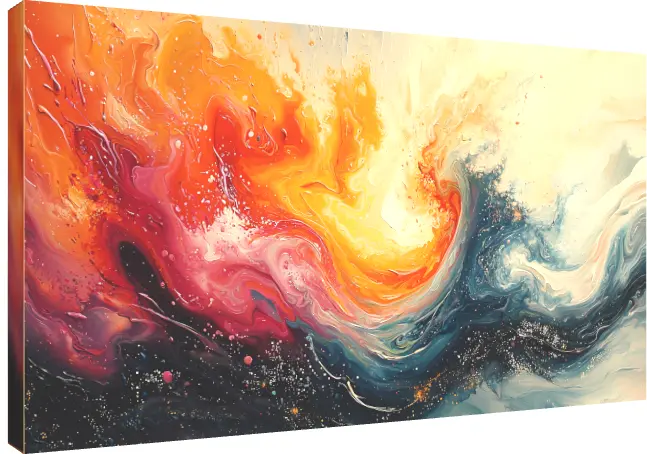 Bold Swirling Energy Abstract Print | PrintPosters.in