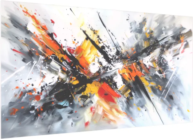Dynamic Movement Abstract Canvas Art wall art print — acrylic preview | PrintPosters.in