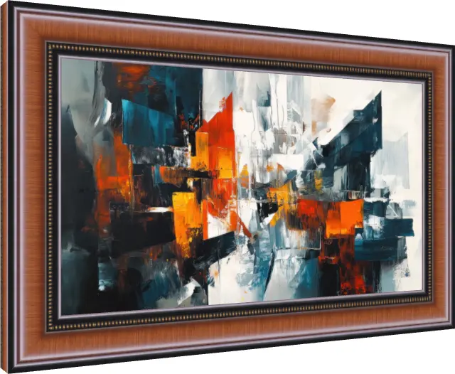 Vibrant Colors Abstract Canvas — photo frame preview | PrintPosters.in