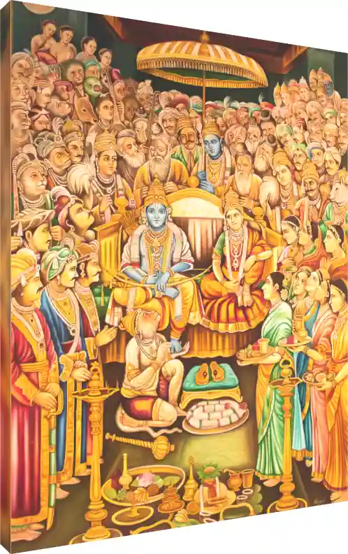 Serene Ram Darbar Devotional Wall Art | PrintPosters.in